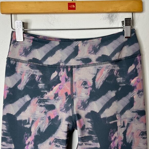 Z by Zella Girl's Athletic Leggings Youth XL 14/16 Abstract Print Gray & Pink - Picture 3 of 8